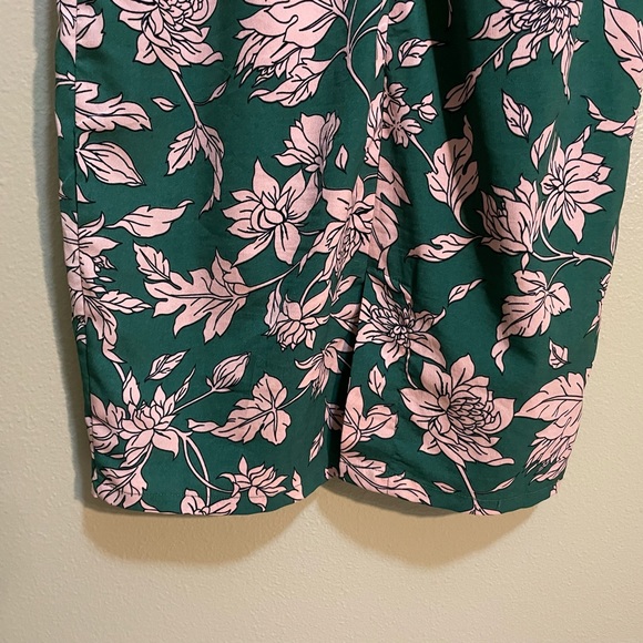 Lulu’s Carriage Tour Pink and Green Floral Print Sleeveless Dress Size Small - Picture 5 of 6